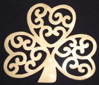 GOLD SHAMROCK WALL HANGING